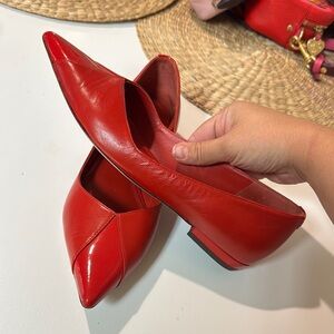 Tory Burch Red Flats Timeless Design